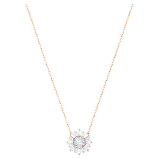 Swarovski Sunshine pendant Sun, White, Rose-gold tone plated 5451376