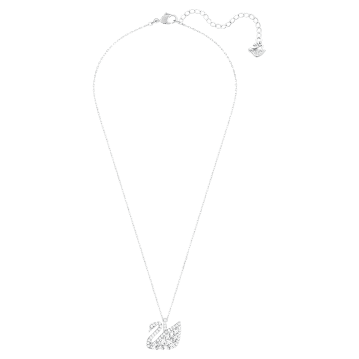 Swarovski Swan Lake pendant Swan, White, Rhodium plated 5561477