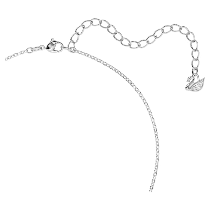 Swarovski Iconic Swan pendant Swan, Small, Black, Rhodium plated 347330
