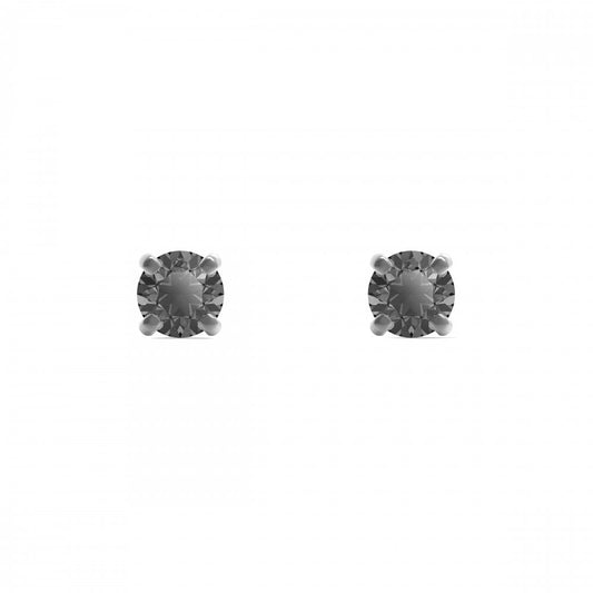 Swarovski Unisex Sleek Ruthenium Stud Earrings 5571555